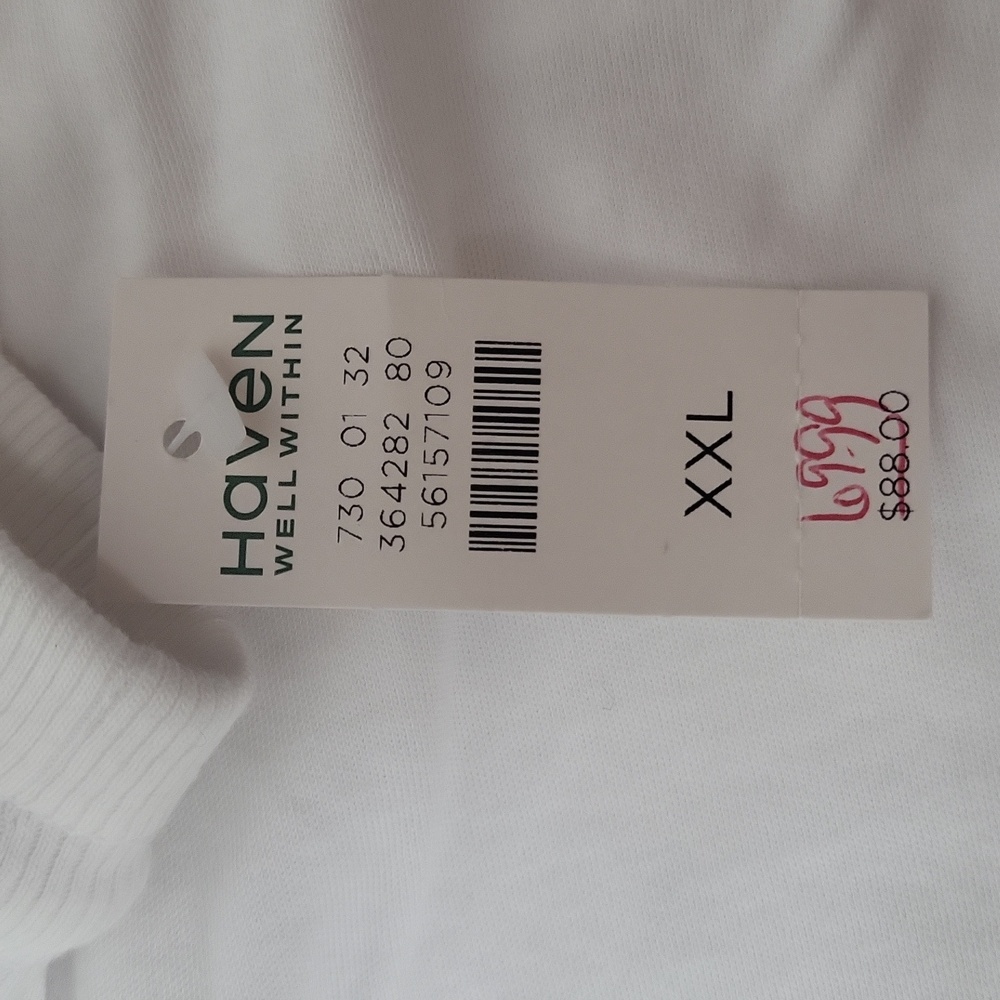 Talbots Haven Well Within 100% Cotton White Joggers NEW Size XXL - Picture 10 of 10